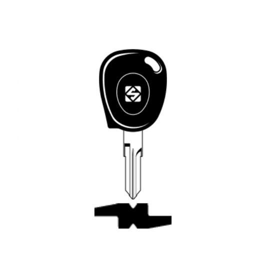 Silca VAC102TE chipless key for Renault. Can fit any kind of transponder.
