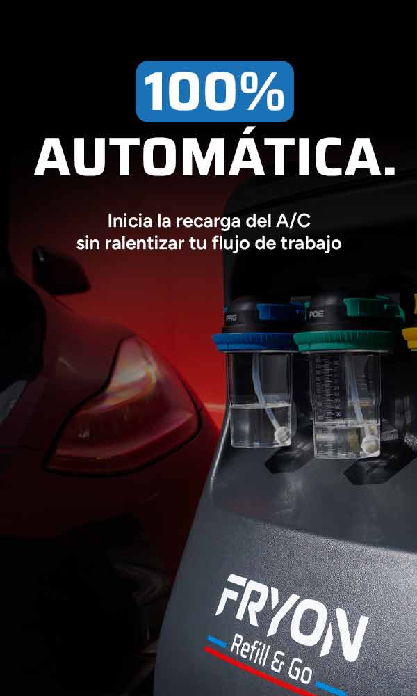 Fryon Prima - Unidad de servicio de recarga autom&aacute;tica de aire acondicionado para autom&oacute;viles
